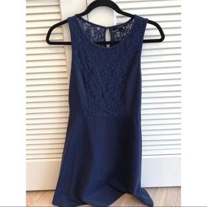 Forever 21 navy lace dress